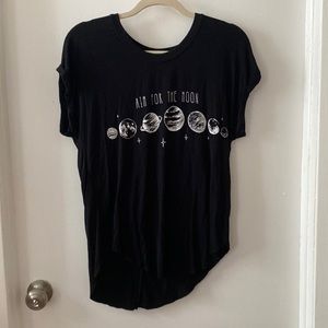 Cute black space shirt!